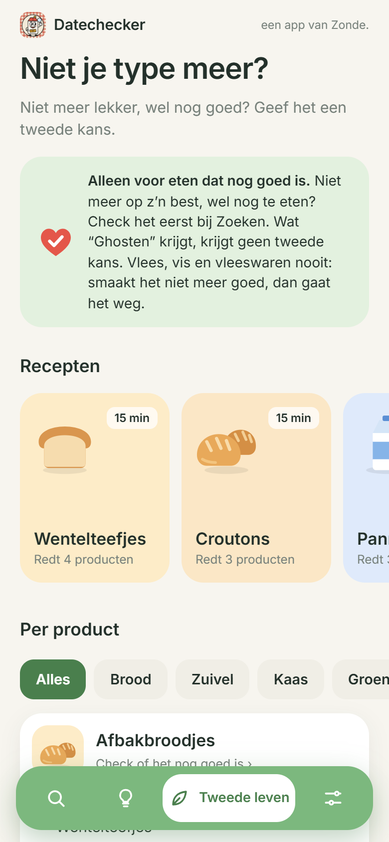 Tweede leven: recepten voor eten dat nog goed is