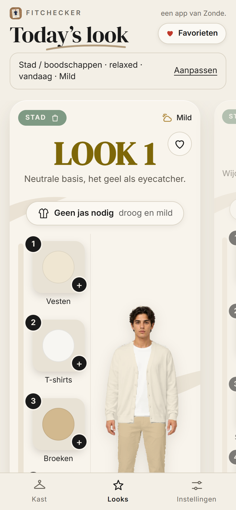 Een look uit je eigen kast, op een personage